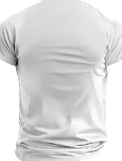 Hot OUKU Men's Funny Letter Print T shirt Tee Top Short Sleeve T shirt Crew Neck Shirt Sports Classic Casual Street Sports Outdoor Holiday Light Blue Black White Summer Spring Clothing Apparel S M L XL XXL