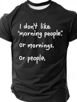 Best OUKU Men's Funny Slang T Shirt Short Sleeve T shirt 3D Print Crew Neck Shirt Fashion Athleisure Street Sports Outdoor Daily Black Blue Green Summer Spring Clothing Apparel S M L XL XXL XXXL
