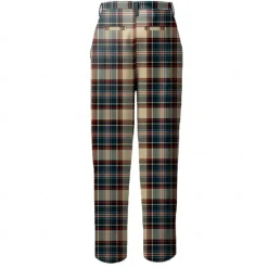 Sale OUKU Men's Geometric Color Block Plaid / Check Dress Pants Mid Waist Casual Outdoor Home Dailywear Zipper Pocket Summer Spring Fall 3D Print Yellow Red Blue