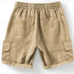 OUKU Men's Geometric 3D Print Shorts Summer Shorts Casual Shorts Mid Waist Designer Ethnic Style Retro Vintage Casual Daily Holiday Pocket Drawstring Elastic Waist Designer Clothing Apparel