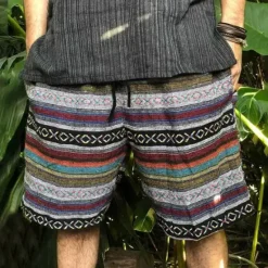 OUKU Men's Geometric Pattern Swim Trunks Swim Shorts Board Shorts Mid Waist Fashion Streetwear Designer Casual Daily Holiday Pocket Drawstring Elastic Waist Designer Clothing Apparel Rainbow