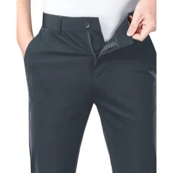 Hot OUKU Men's Golf Pants Trousers Casual Pants Stretch Pants Pocket Plain Comfort Breathable Outdoor Daily Going out Fashion Casual Black Blue