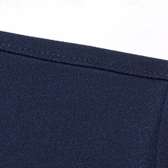 Best OUKU Men's Golf Shirt Golf Polo Work Casual Lapel Short Sleeve Basic Modern Color Block Patchwork Button Spring & Summer Regular Fit Black White Red Navy Blue Coffee Gray Golf Shirt
