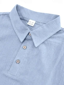 Clearance OUKU Men's Golf Shirt Golf Polos Shirts Work Casual Lapel Short Sleeve Basic Modern American US Flag Buttons Summer Regular Fit Light Khaki Black White Navy Blue Army Green Gray Golf Shirt