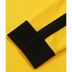 Discount OUKU Men's Golf Shirt Golf Polos Shirts Work Casual Lapel Long Sleeve Basic Modern Color Block Patchwork Buttons Spring & Fall Regular Fit Wine Black Yellow Navy Blue Golf Shirt