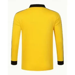 Discount OUKU Men's Golf Shirt Golf Polos Shirts Work Casual Lapel Long Sleeve Basic Modern Color Block Patchwork Buttons Spring & Fall Regular Fit Wine Black Yellow Navy Blue Golf Shirt