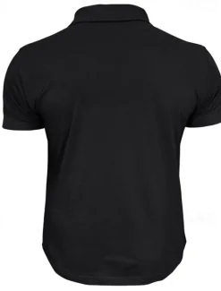 Sale OUKU Men's Golf Shirt Golf Polos Shirts Work Casual Lapel Short Sleeve Basic Modern Plain Pocket Buttons Summer Spring Regular Fit Wine Black White Navy Blue Blue Light Grey Golf Shirt