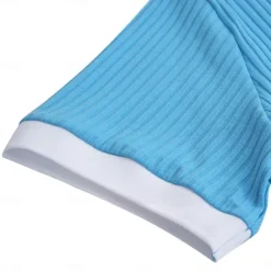 Best OUKU Men's Golf Shirt Knit Polo Work Casual Ribbed Polo Collar Classic Short Sleeve Basic Modern Color Block Ribbed Spring & Summer Regular Fit White Yellow Blue Green Gray Golf Shirt