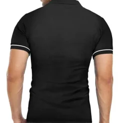 Discount OUKU Men's Golf Shirt Polo Sports & Outdoor Casual Quarter Zip Short Sleeve Fashion Streetwear Solid Color Plain Zipper Summer Light Blue Black White Red Navy Blue Dark Grey Golf Shirt
