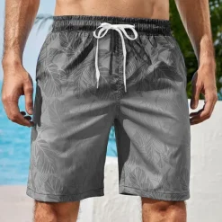 Outlet OUKU Men's Gradient Graphic Prints Swimming Trunks Board Shorts Swim Shorts Mid Waist Hawaiian Boho Casual Daily Holiday Drawstring with Mesh lining Elastic Waist Designer Clothing Apparel