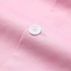 OUKU Men's Graduation Blazer Business Cocktail Party Wedding Party Fashion Casual Spring & Fall Polyester Linen Plain Pocket Buttons Comfortable Single Breasted One-button Blazer Light Pink Yellow Pink