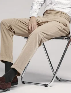 Sale OUKU Men's Graduation Dress Pants Trousers Pleated Pants Suit Pants Pocket High Rise Plain Comfort Breathable Outdoor Daily Going out Elegant Vintage Black Khaki