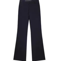 Discount OUKU Men's Graduation Dress Pants Flared Pants Bell Bottom Trousers Pocket Straight Leg Solid Colored Comfort Wedding Office Business Streetwear Retro Black Deep Blue Micro-elastic