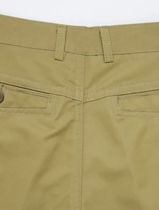Hot OUKU Men's Graduation Trousers Chinos Chino Pants Pocket Straight Leg Plain Comfort Breathable Outdoor Daily Going out Fashion Casual Dark Khaki Black