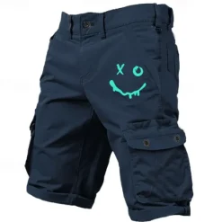 OUKU Men's Graphic Cargo Shorts Mid Waist Sports Fashion Designer Outdoor Sports Outdoor Casual 6 Pocket Designer Clothing Apparel