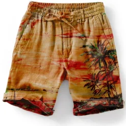 New OUKU Men's Graphic Coconut Tree Summer Shorts Beach Shorts Mid Waist Streetwear Hawaiian Designer Casual Daily Holiday Elastic Waist Drawstring Designer Clothing Apparel