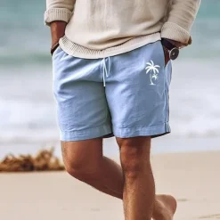 Best OUKU Men's Graphic Coconut Tree Shorts Summer Shorts Beach Shorts Mid Waist Streetwear Hawaiian Designer Casual Daily Holiday Drawstring Elastic Waist 3D Print Designer Clothing Apparel