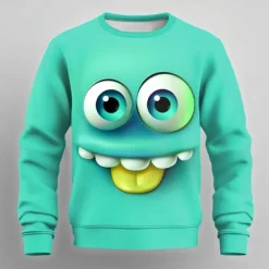 Clearance OUKU Men's Graphic 3D Sweatshirt Sweatshirt Long Sleeve Sweatshirt Crew Neck Fashion Cool Casual 3D Print Party Streetwear All Seasons