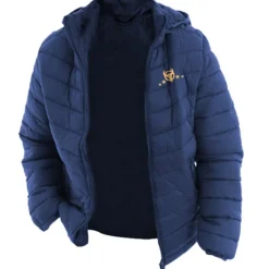 OUKU Men's Graphic Denim Coat Parka Casual Daily Holiday Going out Print Fall & Winter Hooded Long Sleeve Black Army Green Dark Blue