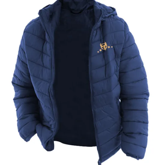 OUKU Men's Graphic Denim Coat Parka Casual Daily Holiday Going out Print Fall & Winter Hooded Long Sleeve Black Army Green Dark Blue