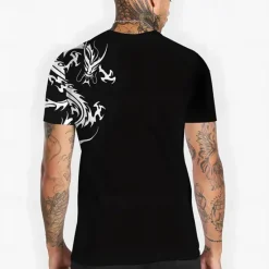 Outlet OUKU Men's Graphic Dragon T Shirt Tee Top Short Sleeve T shirt 3D Print Crew Neck Shirt Daily Designer Casual Sports Outdoor Holiday Going out Black Burgundy Gray Spring & Summer Clothing Apparel S M L XL
