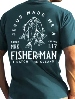OUKU Men's Graphic Fish T Shirt Tee Cotton Short Sleeve Graphic Shirt Black Red Dark Gray Comfortable Tee Vacation Daily Wear Fashion Designer Clothing