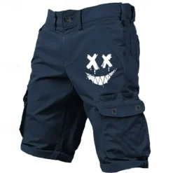 Outlet OUKU Men's Graphic Geometric Cargo Shorts Mid Waist Sports Fashion Designer Outdoor Sports Outdoor Camping & Hiking 6 Pocket Designer Clothing Apparel