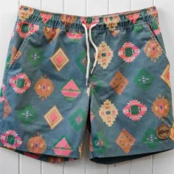 Clearance OUKU Men's Graphic Geometric Pattern Shorts Summer Shorts Beach Shorts Mid Waist Streetwear Hawaiian Designer Casual Daily Holiday Elastic Waist 3D Print Drawstring Designer Clothing Apparel