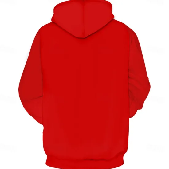 OUKU Men's Graphic Grimace Hoodie Hoodies Sweatshirt Cool Long Sleeve Hooded Fall Winter Designer Red