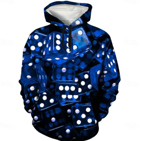 Discount OUKU Men's Graphic Hoodie Hoodies Sweatshirt Cool Long Sleeve Hooded Green / Red Dark Purple / Light Purple Fall Winter Designer