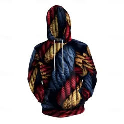 New OUKU Men's Graphic Hoodie Hoodies Sweatshirt Vacation Daily Long Sleeve Hooded Vacation Sports Outdoor Going out Printing Winter Spring & Fall Designer Black
