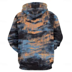 Hot OUKU Men's Graphic Hoodie Hoodies Sweatshirt Vacation Daily Long Sleeve Hooded Vacation Sports Outdoor Going out Printing Winter Spring & Fall Designer Rainbow