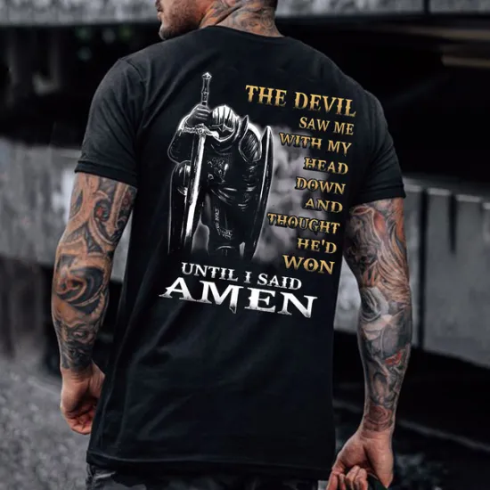 Hot OUKU Men's Graphic Letter Faith T Shirt Tee Cotton Short Sleeve Graphic Shirt Black 1 Black Army Green Comfortable Tee Outdoor Casual Fashion Designer Clothing