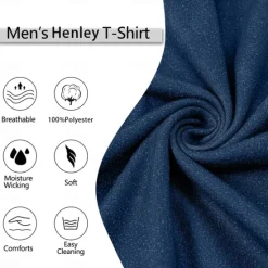 Clearance OUKU Men's Graphic Letter I Fix Stuff Henley Shirt Tee Long Sleeve 3D Print Fashion Designer Comfort Casual Daily Wear Going out Spring & Fall Black Navy Blue Blue Brown Gray Henley Henley T-Shirt
