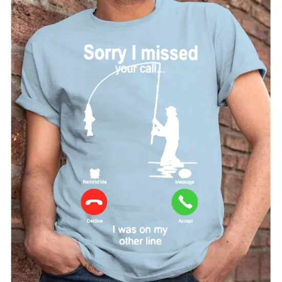 New OUKU Men's Graphic Letter I'm Sorry I Missed Your Call, I Was On My Other Line T Shirt Casual Style 100% Cotton Short Sleeve Graphic Shirt Wine Heather Gray Black Comfortable Tee Vacation Casual Fashion