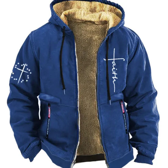 Online OUKU Men's Graphic Letter Long Sleeve Sweatshirts Hooded Basic Casual Sports & Outdoor Sports Winter Blue Brown Gray Clothing Apparel Designer Hot Stamping S M L XL XXL 3XL