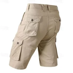 New OUKU Men's Graphic Letter Printed Funny Cargo Shorts Work Shorts Mid Waist Classic Casual Outdoor Camping & Hiking Multiple Pockets Designer Clothing Apparel