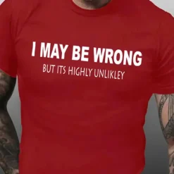 Best OUKU Men's Graphic Letter T Shirt Casual Style 100% Cotton Short Sleeve Graphic Shirt Black Red Burgundy Comfortable Tee Vacation Casual Fashion Designer Clothing