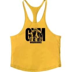 Clearance OUKU Men's Graphic Letter Tank Top Vest Top Undershirt Racer Back Tank Top Sleeveless T shirt U Neck Shirt Fashion Muscle Workout Vacation Sport Daily Black White Yellow Summer Clothing Apparel M L XL XXL
