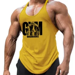 Clearance OUKU Men's Graphic Letter Tank Top Vest Top Undershirt Racer Back Tank Top Sleeveless T shirt U Neck Shirt Fashion Muscle Workout Vacation Sport Daily Black White Yellow Summer Clothing Apparel M L XL XXL