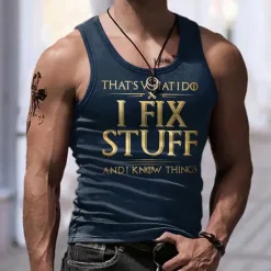 Clearance OUKU Men's Graphic Letter Vest Top Sleeveless T Shirt for Men Sleeveless T shirt 3D Print Crew Neck Shirt Fashion Designer Muscle Daily Sports Running Black & Yellow Black White Spring & Summer Clothing
