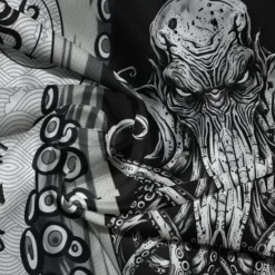 Online OUKU Men's Graphic Octopus Hoodie Hoodies Sweatshirt Fashion Daily Long Sleeve Hooded Vacation Streetwear Printing Fleece Winter Spring & Fall Designer Black Grey