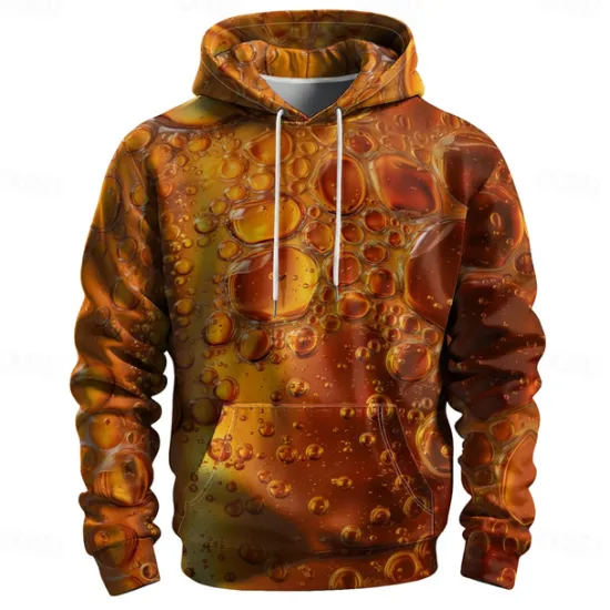 New OUKU Men's Graphic Oktoberfest Beer Hoodie Hoodies Sweatshirt Vacation Daily Long Sleeve Hooded Vacation Sports Outdoor Going out Printing Winter Spring & Fall Designer Yellow