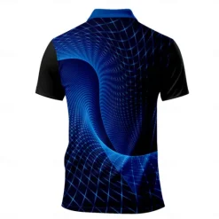 Online OUKU Men's Graphic Polo Shirts Golf Shirt Short Sleeve Polo Shirts Collared Shirts Casual Vacation Wear Rave Wear Party Outfits Buttons 3D Print Summer Spring Blue Green Gray