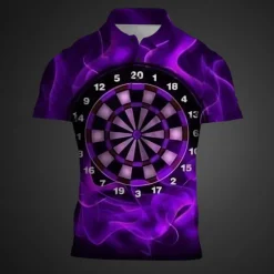 Clearance OUKU Men's Graphic Polo Shirts Golf Shirt Short Sleeve Polo Shirts Collared Shirts Casual Vacation Wear Rave Wear Party Outfits Buttons 3D Print Summer Yellow Red Navy Blue