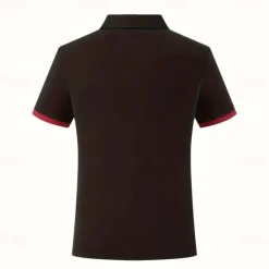 Clearance OUKU Men's Graphic Polo Short Sleeve Polo Shirts Collared Shirts Business Casual School Outdoor Athleisure Daily Wear 3D Print Summer Black Red Blue