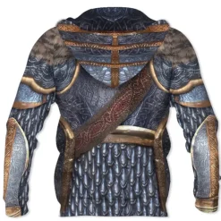 Hot OUKU Men's Graphic Prints Armor Hoodie Hoodies Sweatshirt Streetwear Designer Long Sleeve Hooded Daily Sports Print Spring & Fall Designer Silver