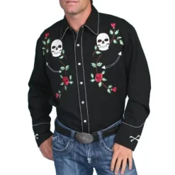 Sale OUKU Men's Graphic Prints Guitar Shirt Western Shirt Cowboy Shirt Long Sleeve Fashion Designer Casual Outdoor Daily Fall & Winter Turndown Print Button-Down Black Black / Green Light Green Black / Purple