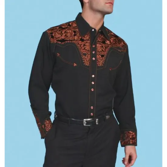 Sale OUKU Men's Graphic Prints Guitar Shirt Western Shirt Cowboy Shirt Long Sleeve Fashion Designer Casual Outdoor Daily Fall & Winter Turndown Print Button-Down Black Black / Green Light Green Black / Purple