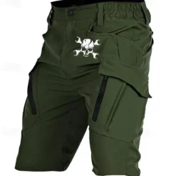 Outlet OUKU Men's Graphic Prints Halloween Costumes Cargo Shorts Work Shorts Mid Waist Streetwear Novelty Casual Daily Going out Side Pockets Elastic Waist Drawstring Designer Clothing Apparel